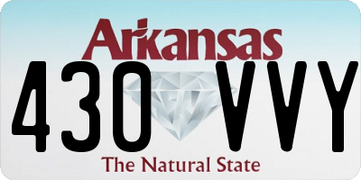 AR license plate 430VVY