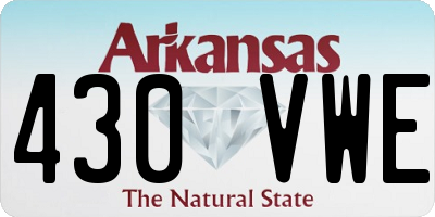 AR license plate 430VWE