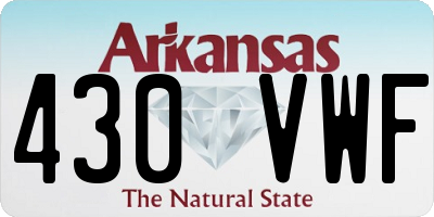 AR license plate 430VWF