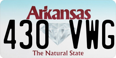 AR license plate 430VWG