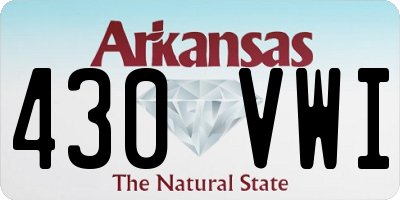 AR license plate 430VWI