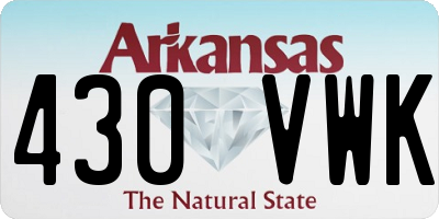 AR license plate 430VWK