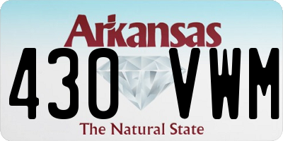 AR license plate 430VWM
