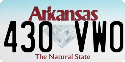 AR license plate 430VWO