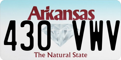 AR license plate 430VWV