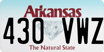 AR license plate 430VWZ