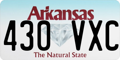 AR license plate 430VXC