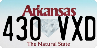 AR license plate 430VXD