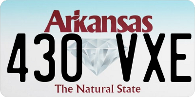AR license plate 430VXE