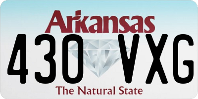 AR license plate 430VXG