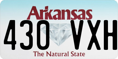 AR license plate 430VXH