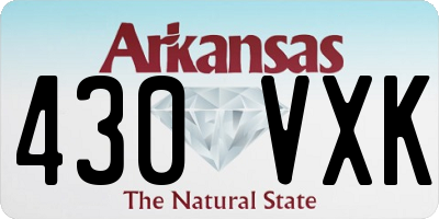 AR license plate 430VXK