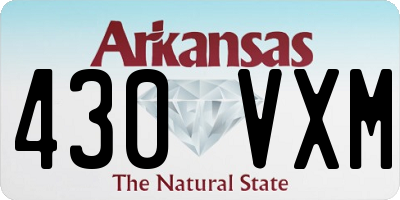 AR license plate 430VXM