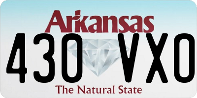 AR license plate 430VXO