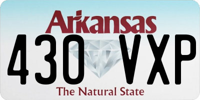 AR license plate 430VXP