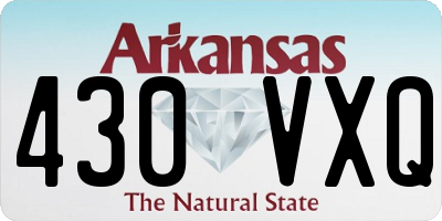 AR license plate 430VXQ
