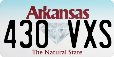 AR license plate 430VXS