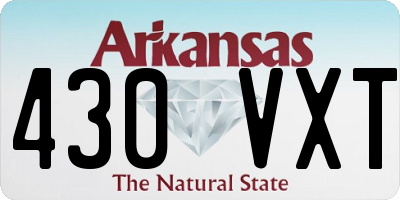 AR license plate 430VXT