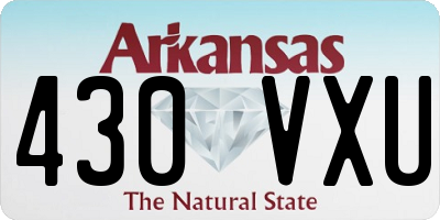 AR license plate 430VXU