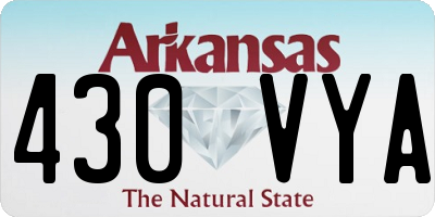AR license plate 430VYA