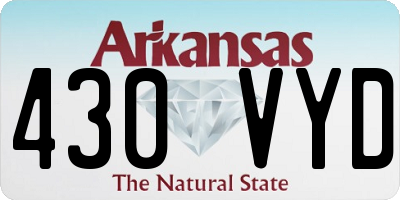 AR license plate 430VYD