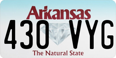 AR license plate 430VYG