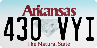 AR license plate 430VYI