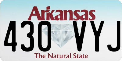 AR license plate 430VYJ