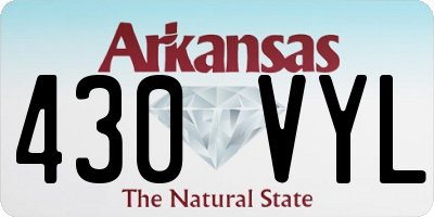 AR license plate 430VYL