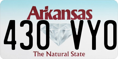 AR license plate 430VYO