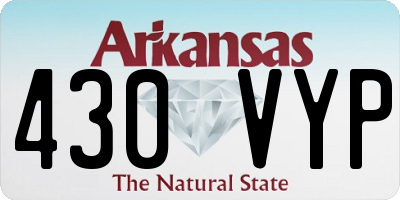 AR license plate 430VYP