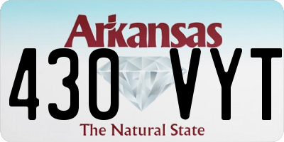 AR license plate 430VYT