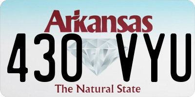 AR license plate 430VYU