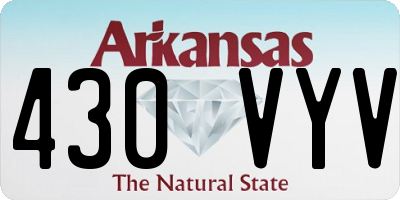 AR license plate 430VYV