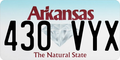 AR license plate 430VYX