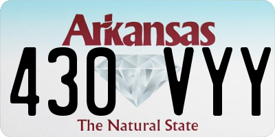 AR license plate 430VYY