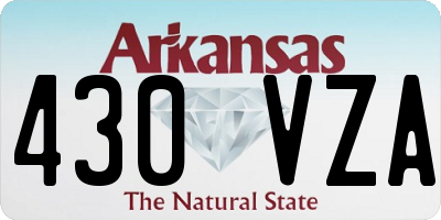 AR license plate 430VZA
