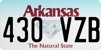 AR license plate 430VZB