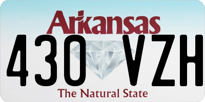 AR license plate 430VZH
