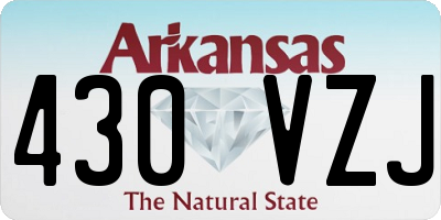AR license plate 430VZJ