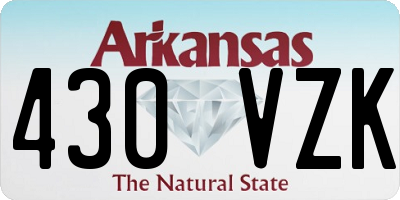 AR license plate 430VZK