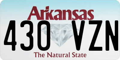 AR license plate 430VZN