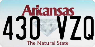 AR license plate 430VZQ
