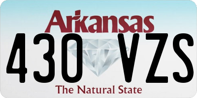 AR license plate 430VZS