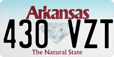 AR license plate 430VZT