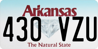 AR license plate 430VZU