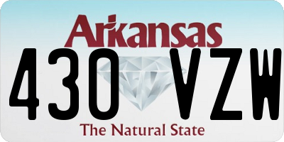 AR license plate 430VZW