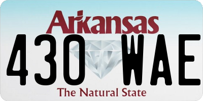 AR license plate 430WAE