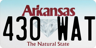 AR license plate 430WAT