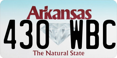 AR license plate 430WBC